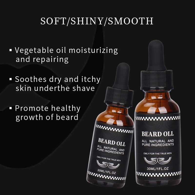 30ml Fast Beard Growth Oil Beard Oil for Men Follicles Nourish Enhancer Men Beard Care