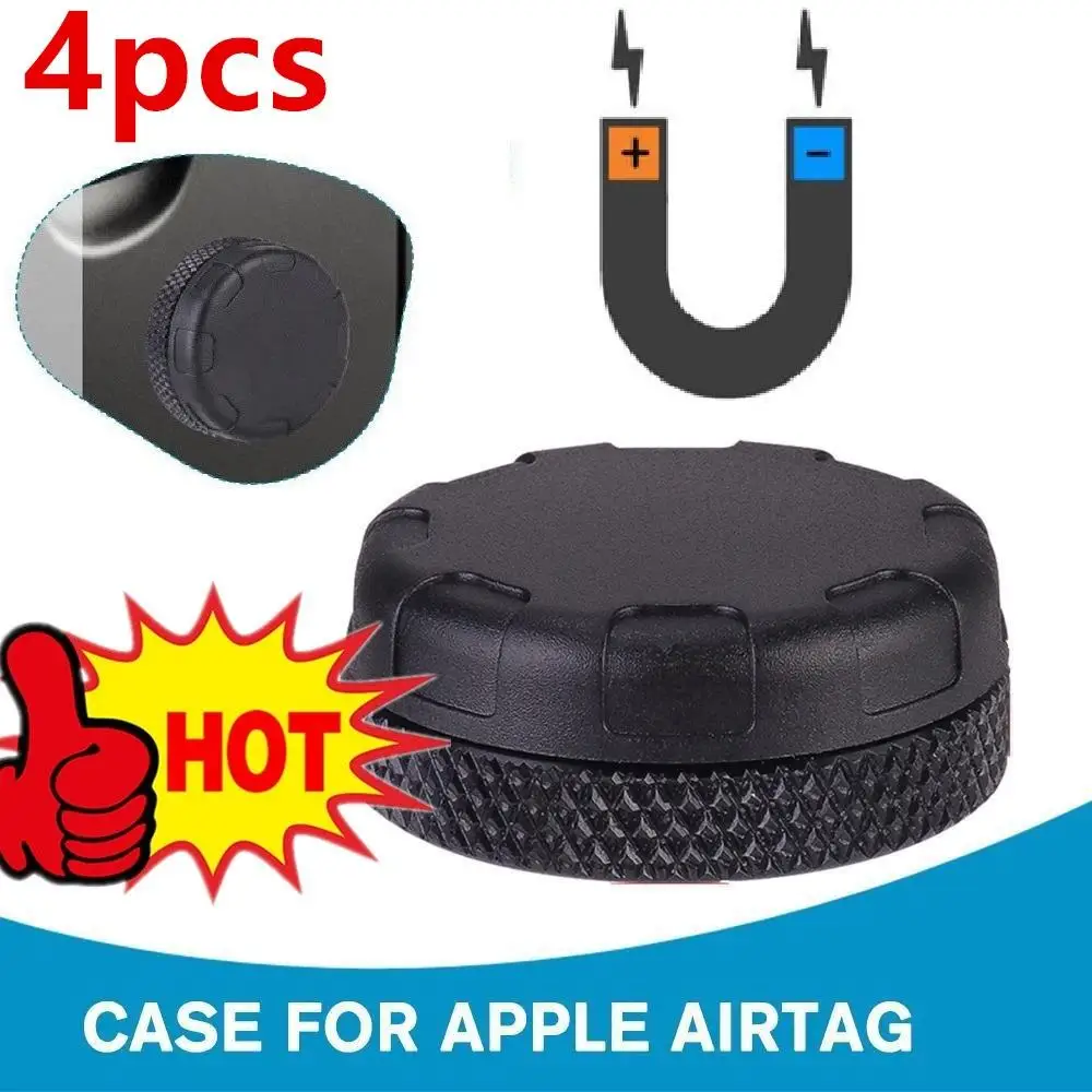 4Pcs Magnet AirTag Holder for Apple AirTag Case Waterproof Strong Neodymium Magnet Sturdy Easy Installation for Car Bike