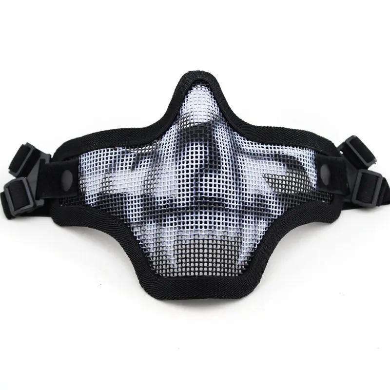 

Tactical Metal Mesh Half Face Comfortable Protective Mask for Hunting Shooting Wargame Military Paintball Airsoft Accessories