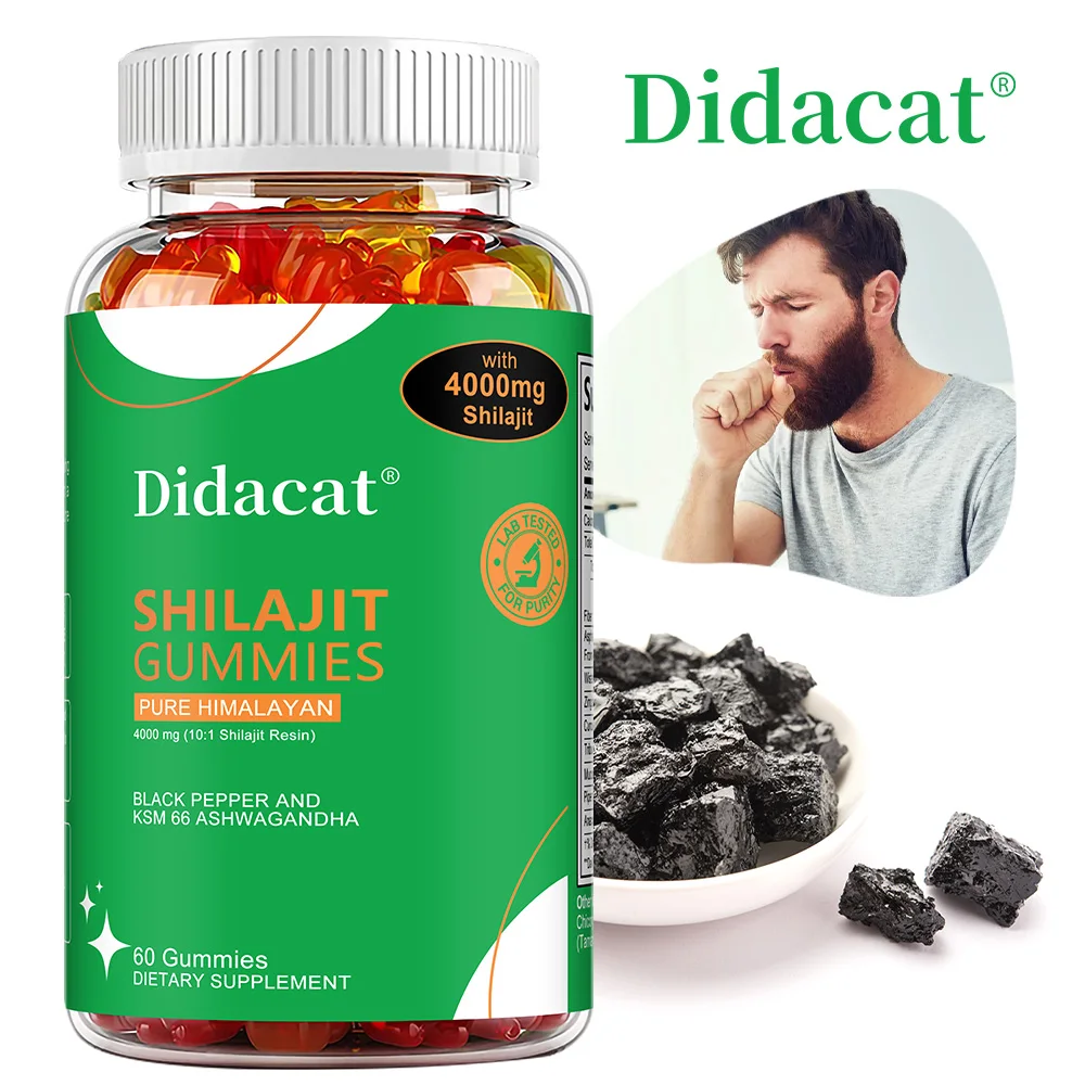 Shilajit Gummies - Enhance Nutrient Absorption and Promote Detoxification, Focus, Memory and Immune Health, Improve Endurance
