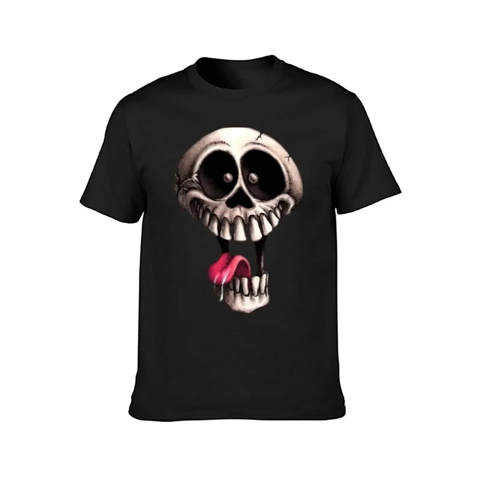 Crazy Skull T-Shirt boys whites cute clothes men workout shirt image 2