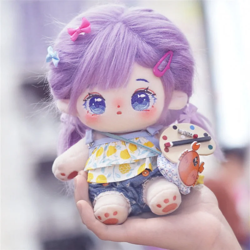 20cm Cotton Plush Doll Carton Stuffed Plush Doll Purple Princess Doll Girl Gift Stuffed & Plush Doll For Girl