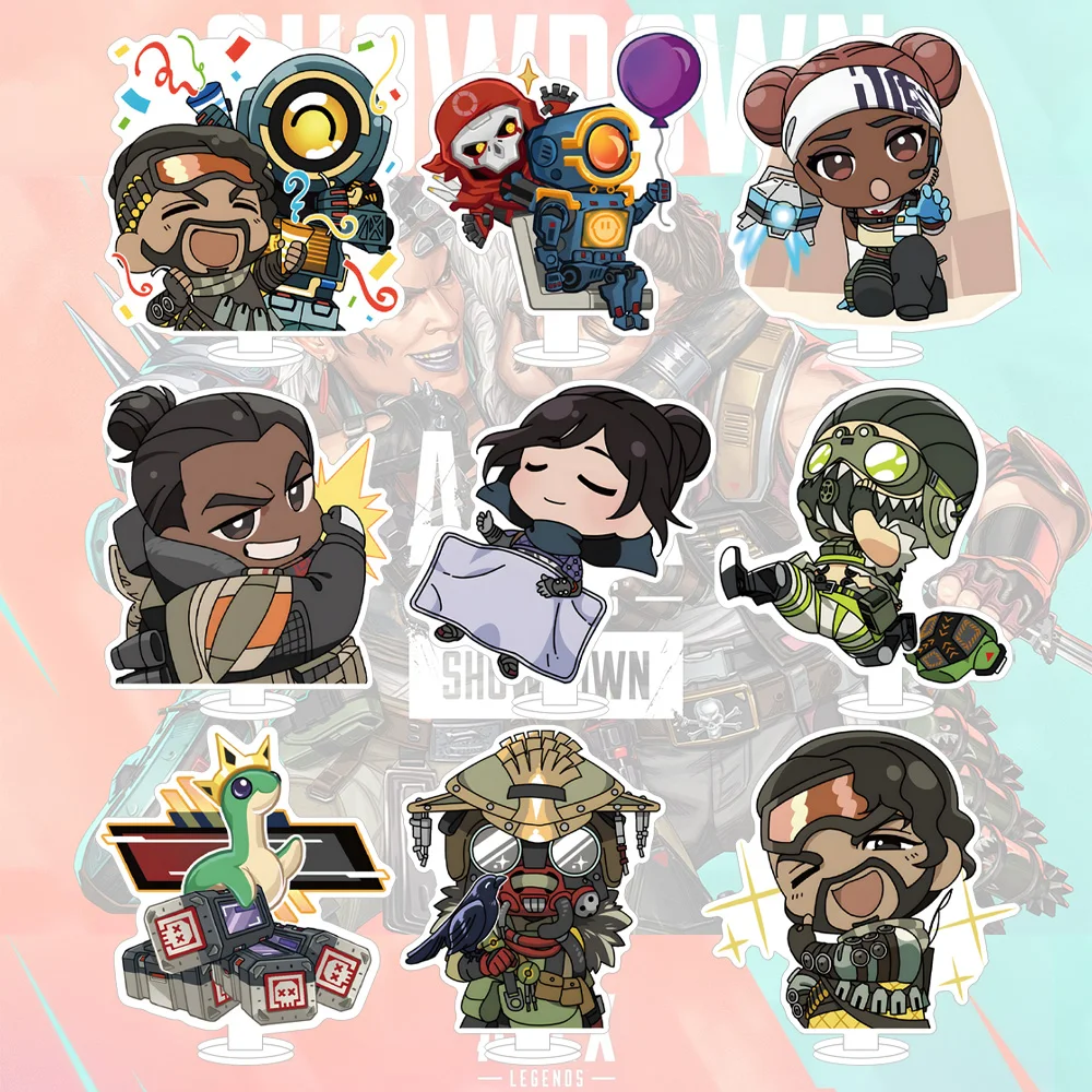 Lucky Seven Anime periférico tienda AE Legends juego Mad Maggie Loba Lifeline Crypto Sparrow Vantage Wattson Mirage soporte acrílico