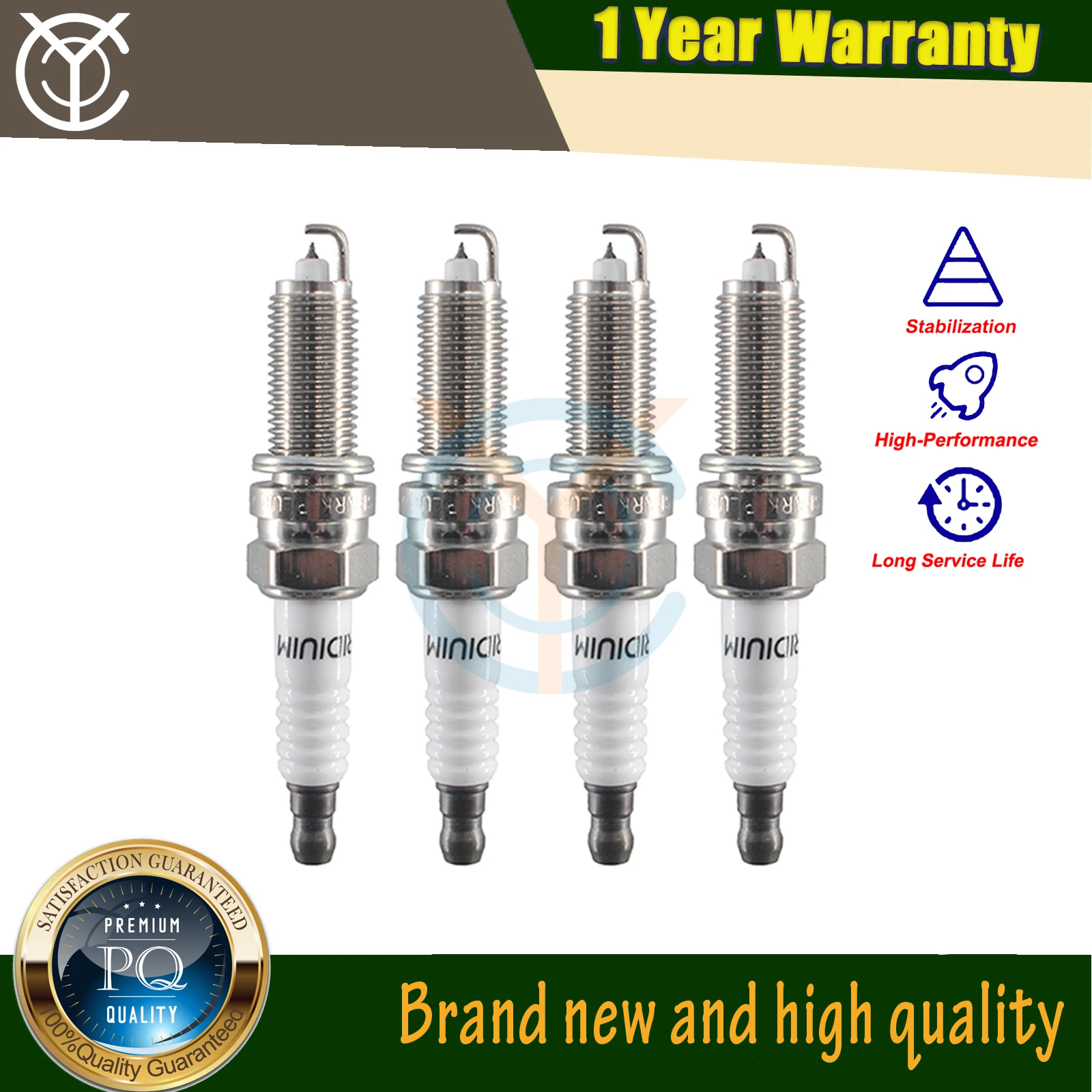 4pcs Premium Iridium Spark Plug 18846-11070 SILZKR7B11 Compatible With Hyundai Sonata Tucson Kia Optima Sorento 2.4L Auto Part