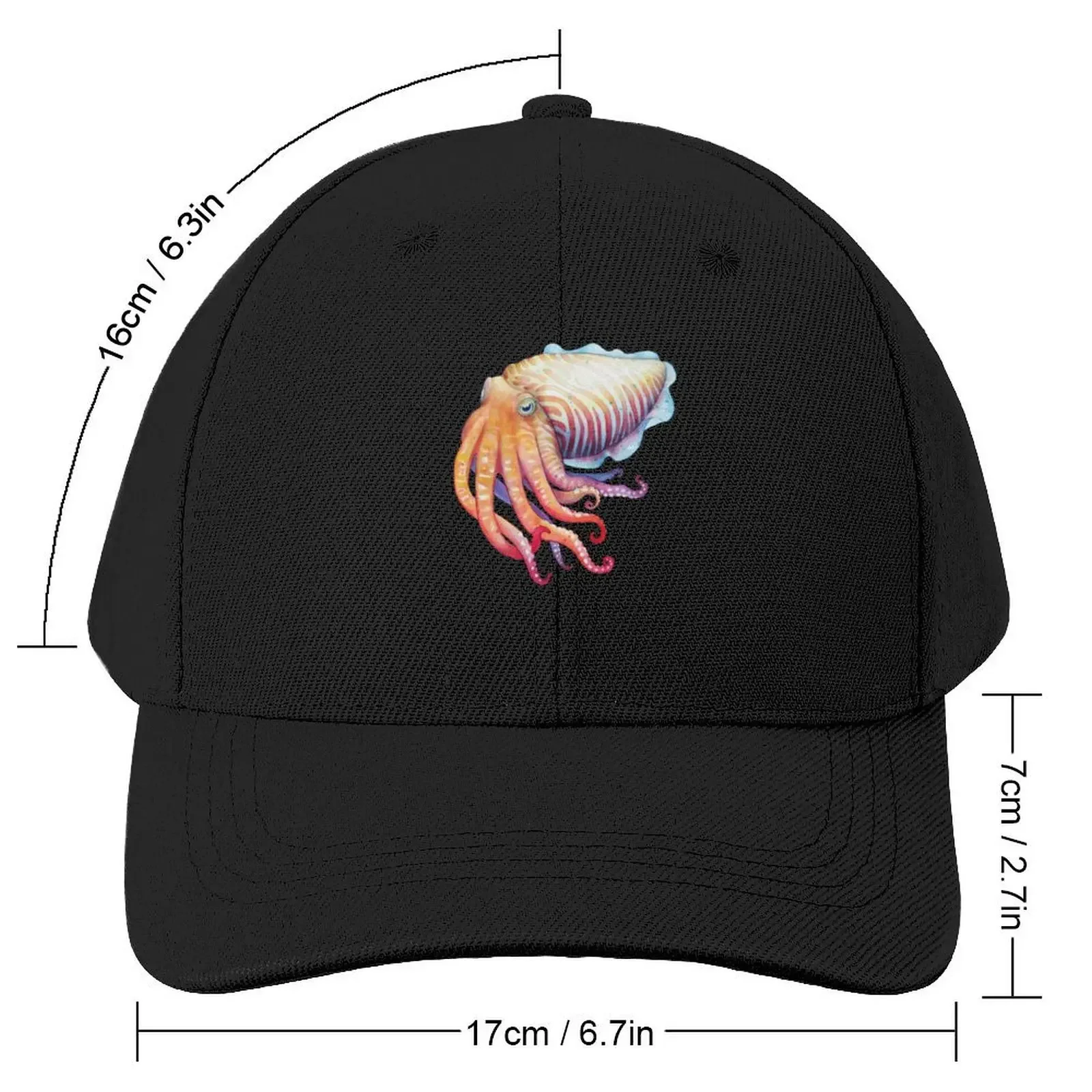 Cuttlefish Baseball Cap Streetwear Sunscreen fashionable Men's Luxury Women's