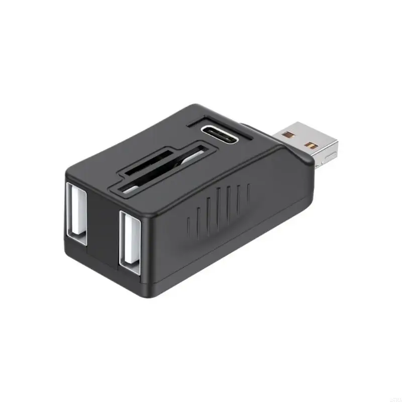 

27ra 5 Port USB3.0/USB2.0+Тип C Карта карты USB Extender Adapter Portable USB Splitter для офиса для ноутбука ПК -камеры