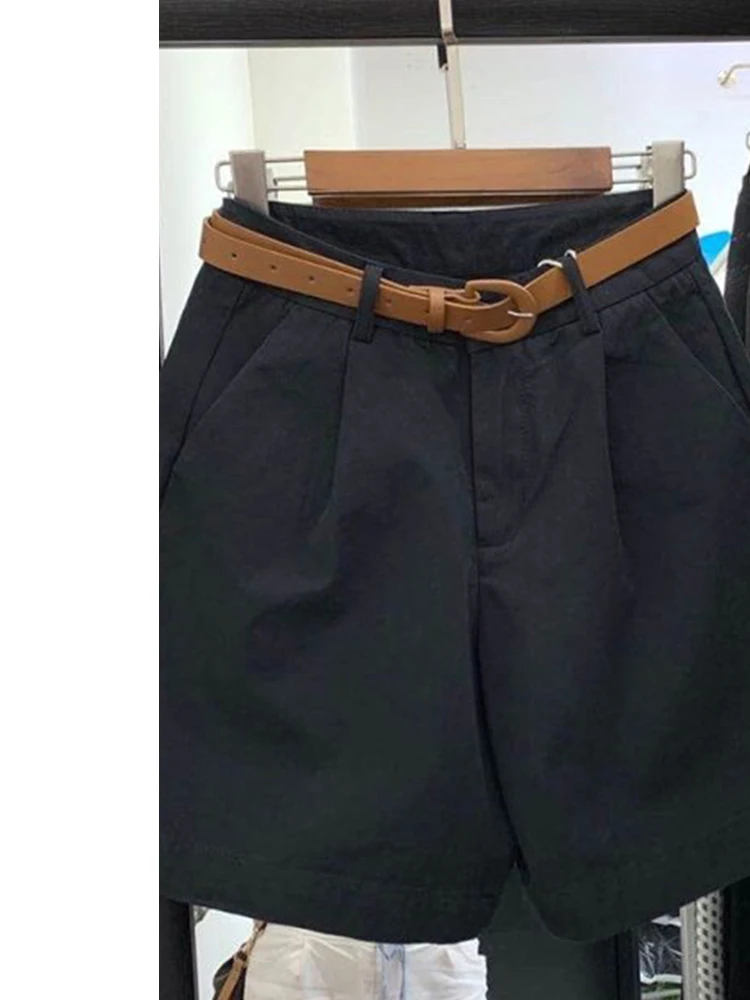 الكاكي عالية الخصر عادية orts النساء الشتاء الكمثرى القرد السراويل حجم كبير فضفاض التخسيس خمسة أرباع طول مستقيم الساق بنطلون