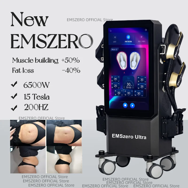 15 Tesla 6500W Professional EMSzero Fat Burning Cellulite Removal EMS Body Sculpting Machine  New Neo RF Slimming