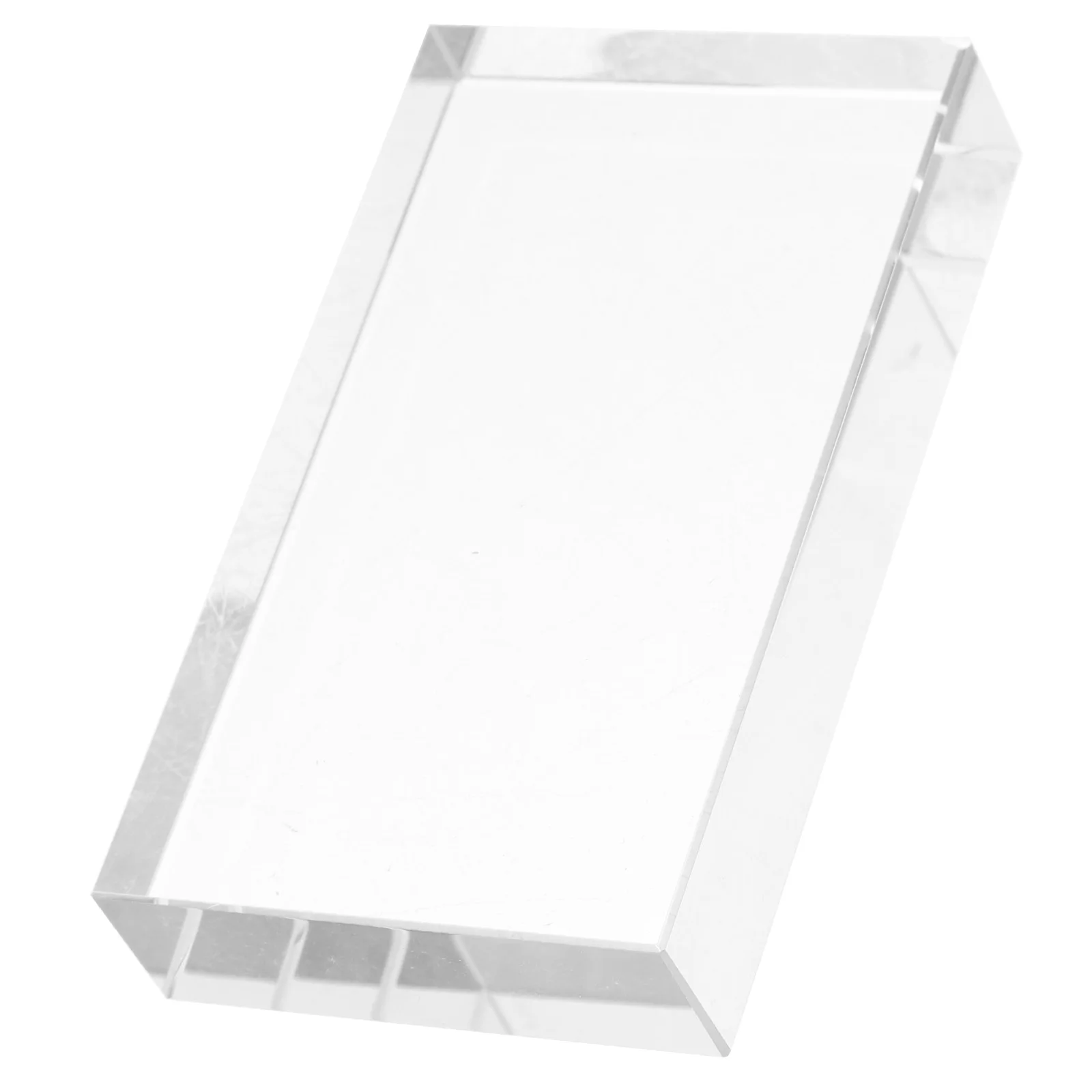 

Optical Prism Spectrometer Clear Blocks Glass Brick Science Display Cube for Kids Physics Experiments Refracting Photography
