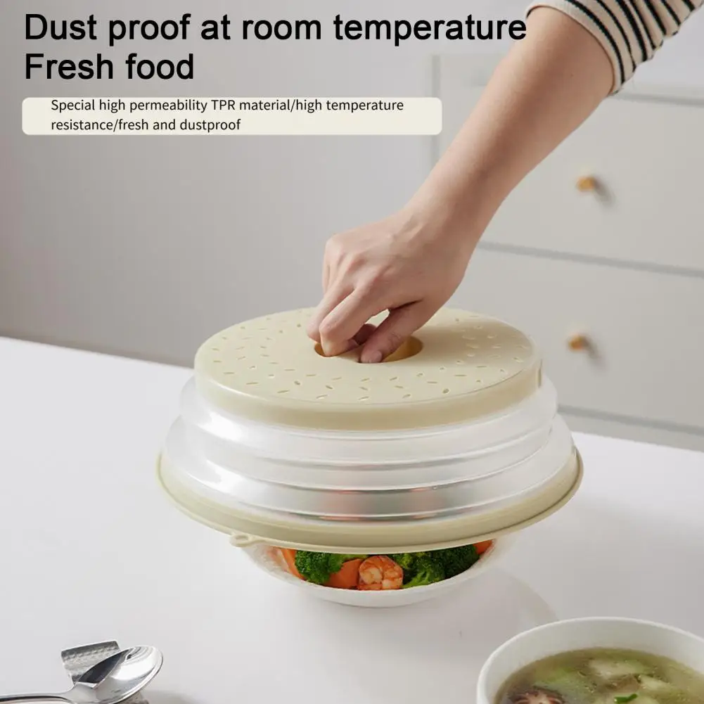 

Складная вентилируемая с отверстием под пар, термостойкая Крышка для микроволновки с ручкой, без БФА, для пластин