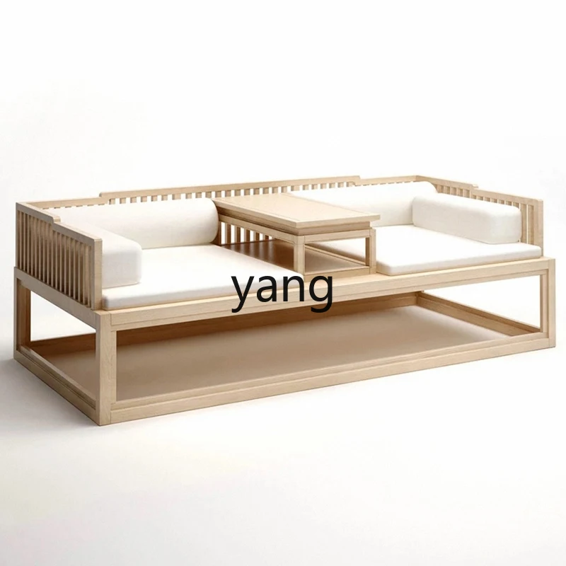 

LTT solid wood Arhat sofa pull double tea room tea table living room
