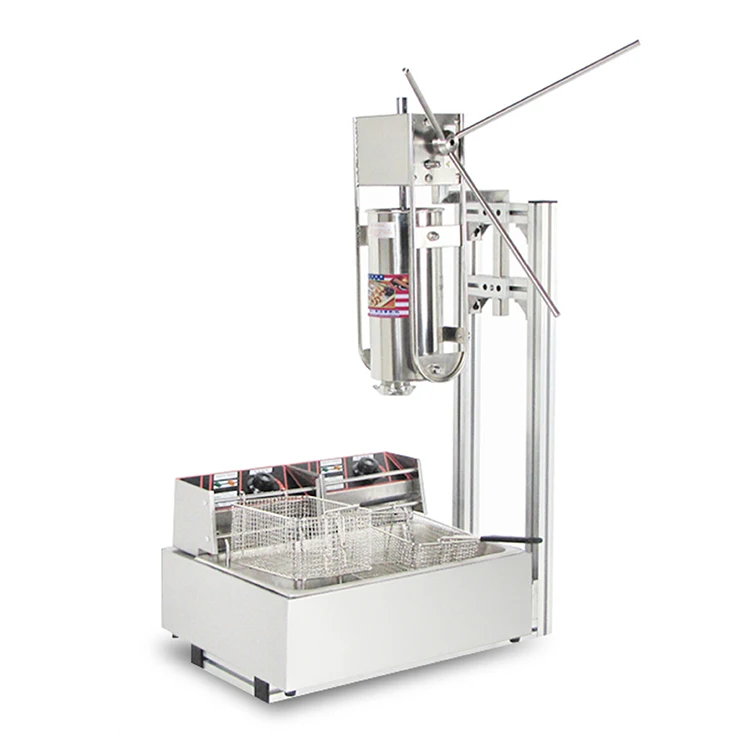 Commercial Grade Churros Machine With Fryer Automatic Spanish Churro Maker With Filling System For Snack Industry Wholesale