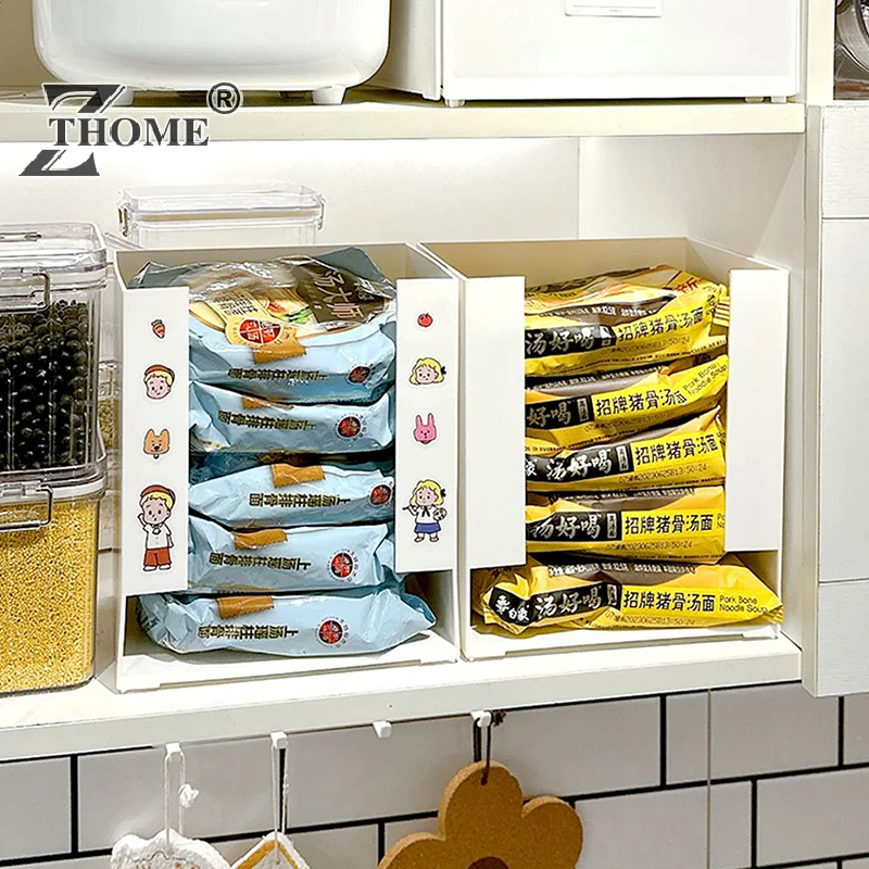 Korea Ramen Storage Box Kitchen Instant Noodle Cup Tissue Storage Bins Facial Mask Storage Box Multi-function Tabletop Organizer