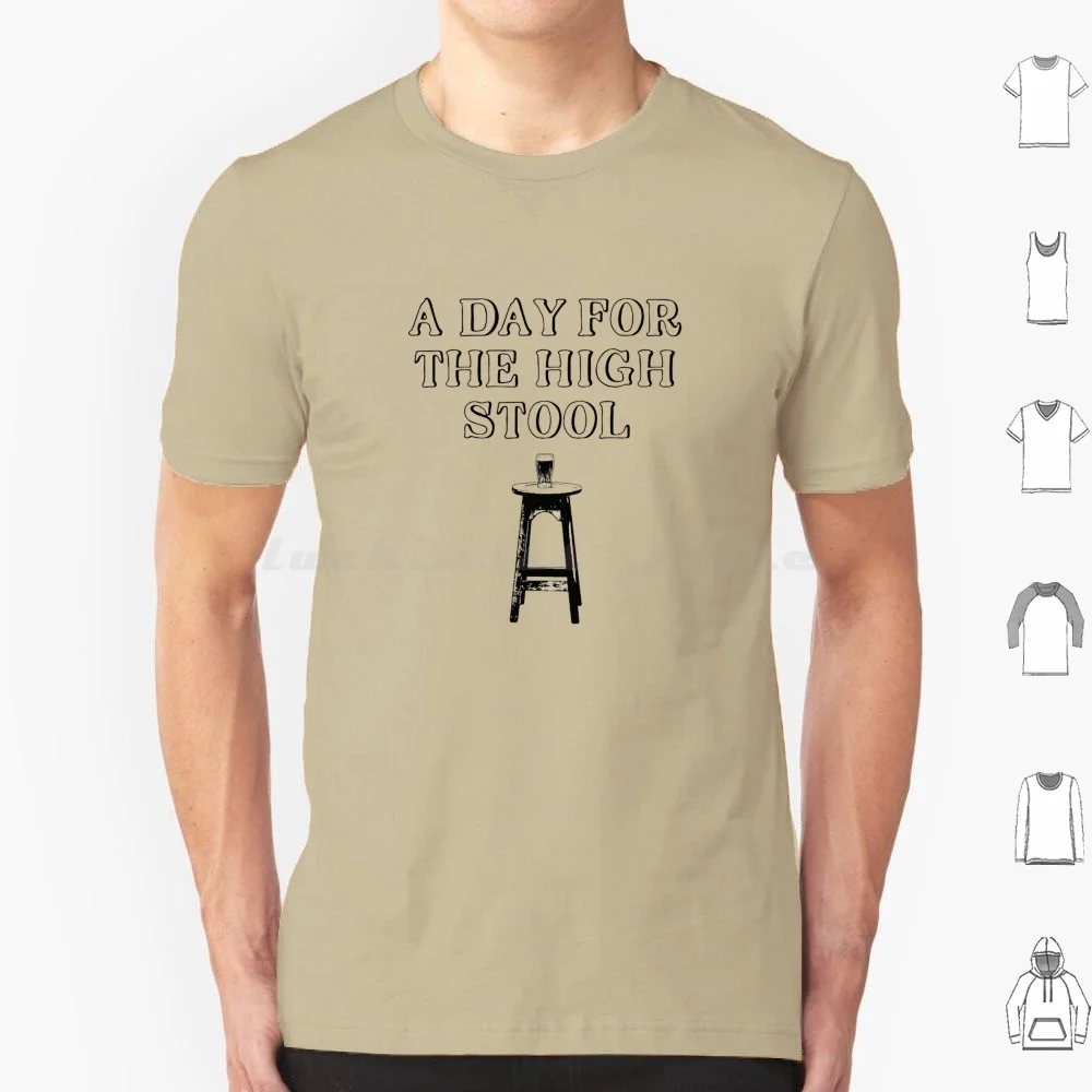 ¡Un día para el taburete alto! Camiseta de algodón para hombres y mujeres, estampado artesanal, pintas, cerveza, cerezas, Stout, Stouts, Irlanda, irlandesa, Paddys de cerveza