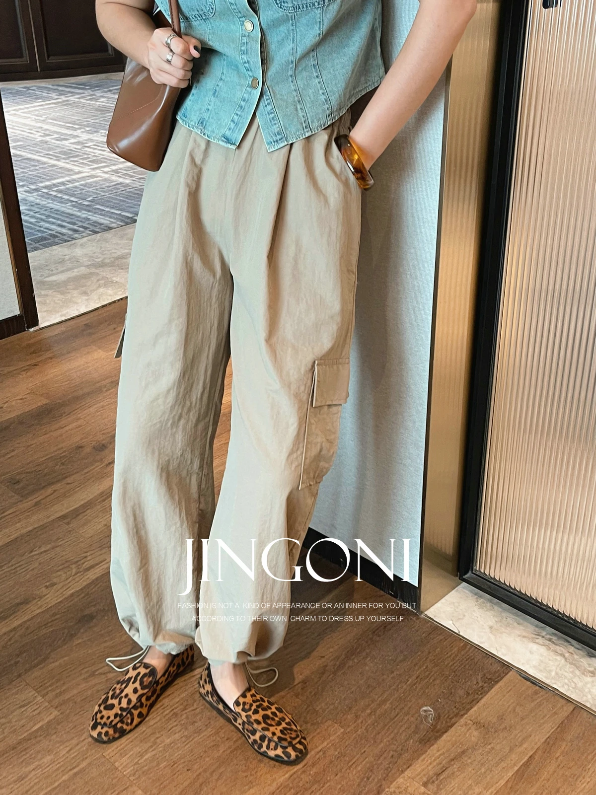 Long Pants Cargo Wide Leg Y2k Woman Clothing 2024 Summer Korean Fashion Style Elegant Vintage Trousers High Waist Chic Casual