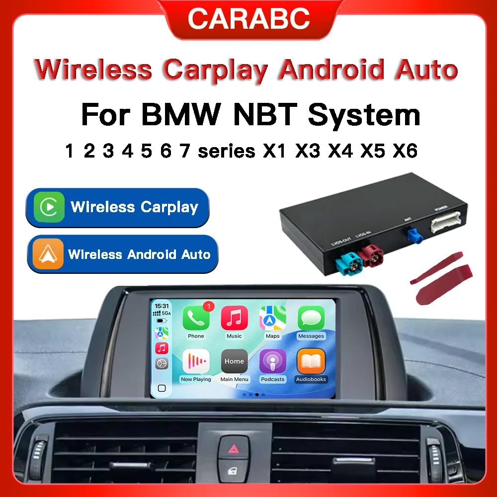 Wireless CarPlay Android Auto module For BMW NBT 1 2 3 4 5 7 Series F20 F21 F23 F30 F31 F34 F35 F32 F33 F36 F10 F11 F07 Module