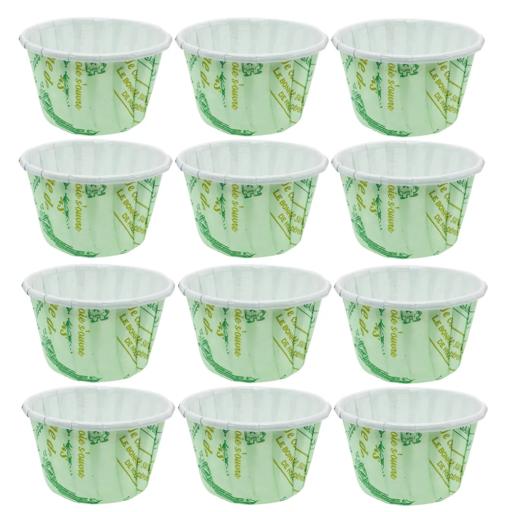 

50 Pcs High Temperature Resistance Cake Mold Paper Cups for Baking Cupcake Wrapper Non Stick Oil Proof Heat Resistant