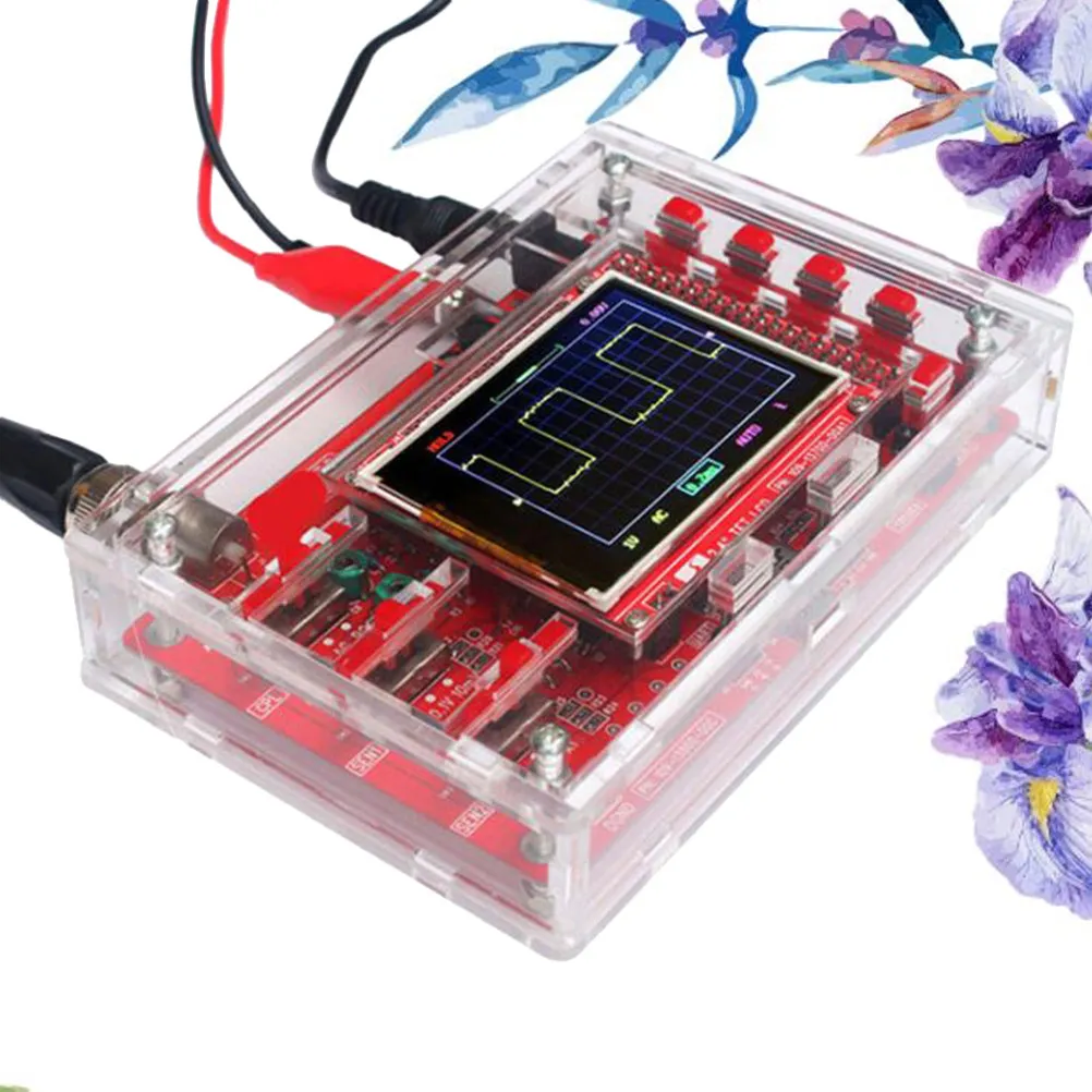

2.4 Inches Tft Digital Oscilloscope Kit Processor Handheld Portable DIY Probe Frequency Pulse Width Display