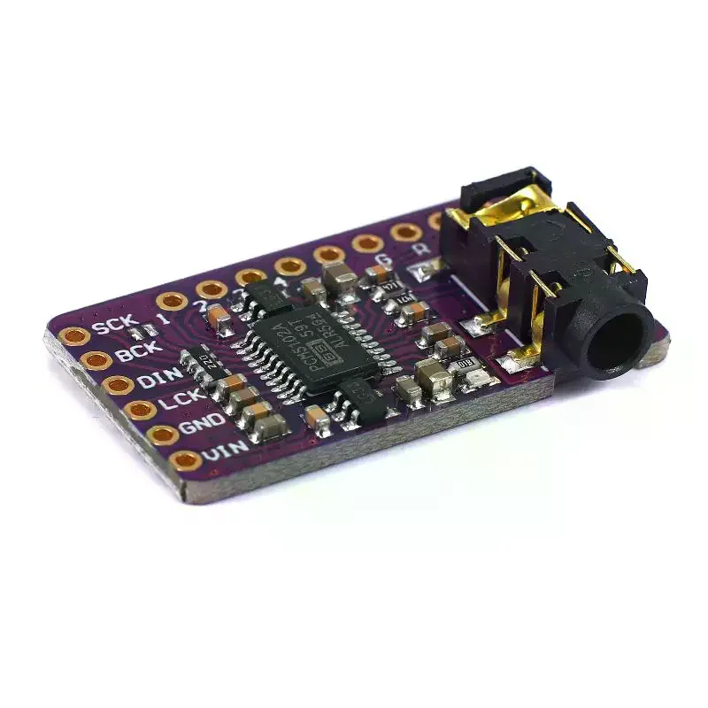 Picture 5: 1 Set Player Module Interface I2S PCM5102A DAC Decoder For Raspberry Pi PHAT Format Board Digital PCM5102 Audio Board
