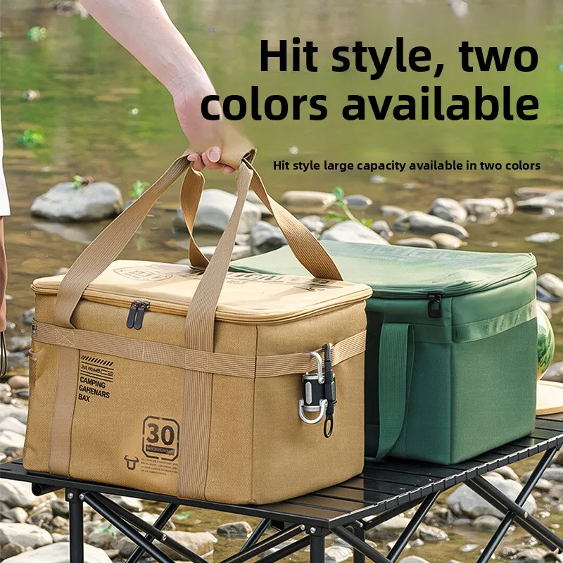 

Large-capacity Outdoor Storage Bag Oxford Material Outdoor Storage Box Hiking Travel Camping Handbag Camping Gear
