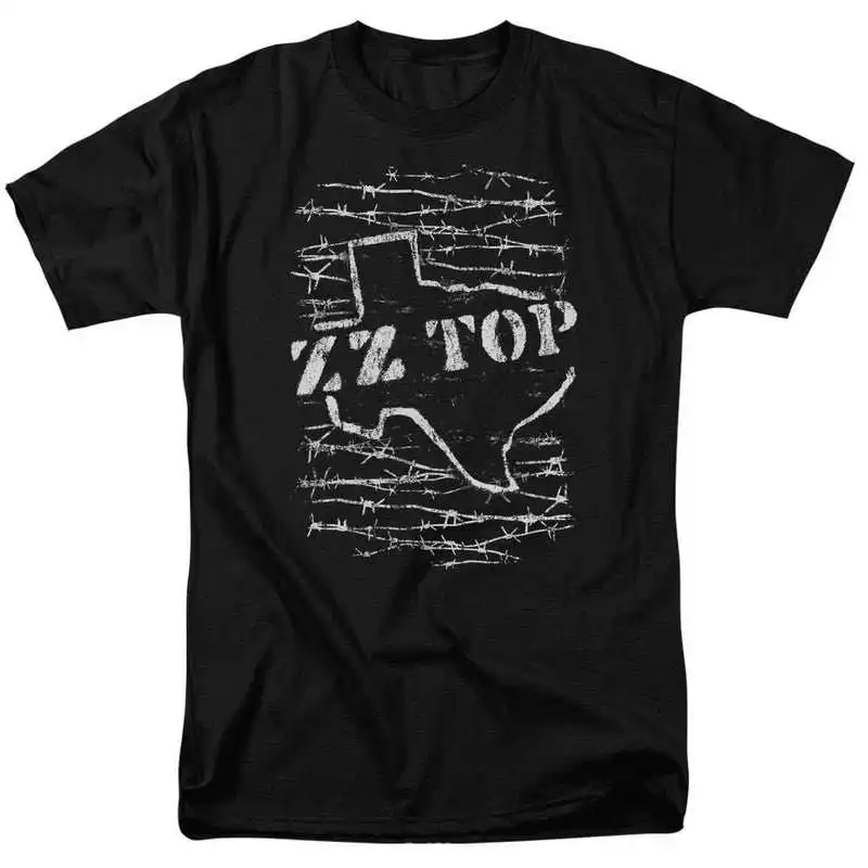 ZZTOP Band's 1999 Vintage Wrench Pattern Retro Blues Rock Band Heavyweight Pure Cotton Men's T-shirt