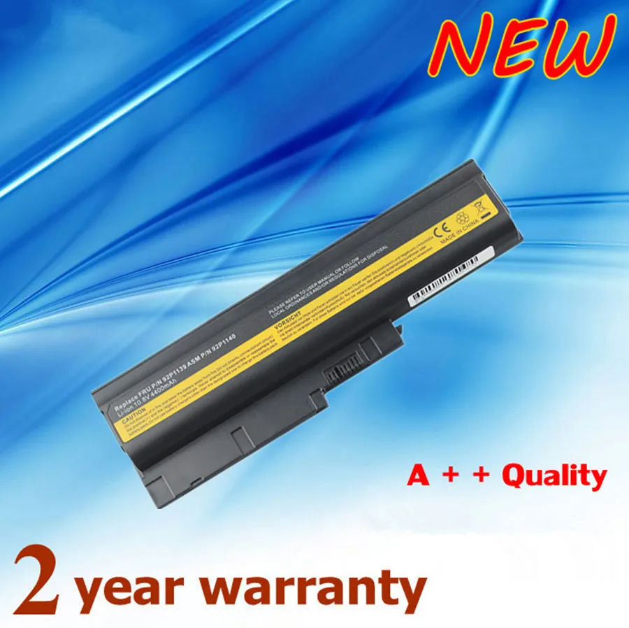 

Laptop Battery For Lenovo ThinkPad R60 R60e R61 R61e R61i T60 T60p T61 T61p R500 T500 W500 SL400 SL500 SL300 40Y6799 42T4513