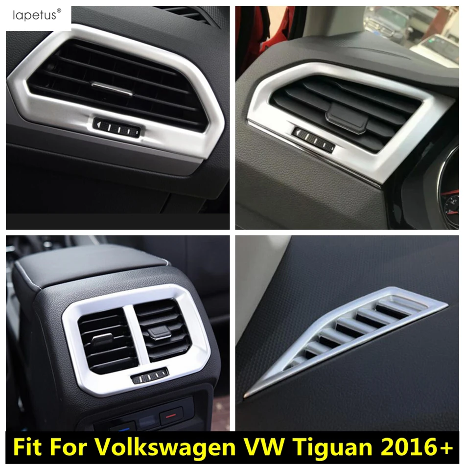 

Car Dashboard Air AC Conditioning Vent Outlet Panel Decor Cover Trim Matte Accessories For Volkswagen VW Tiguan MK2 2016 - 2023