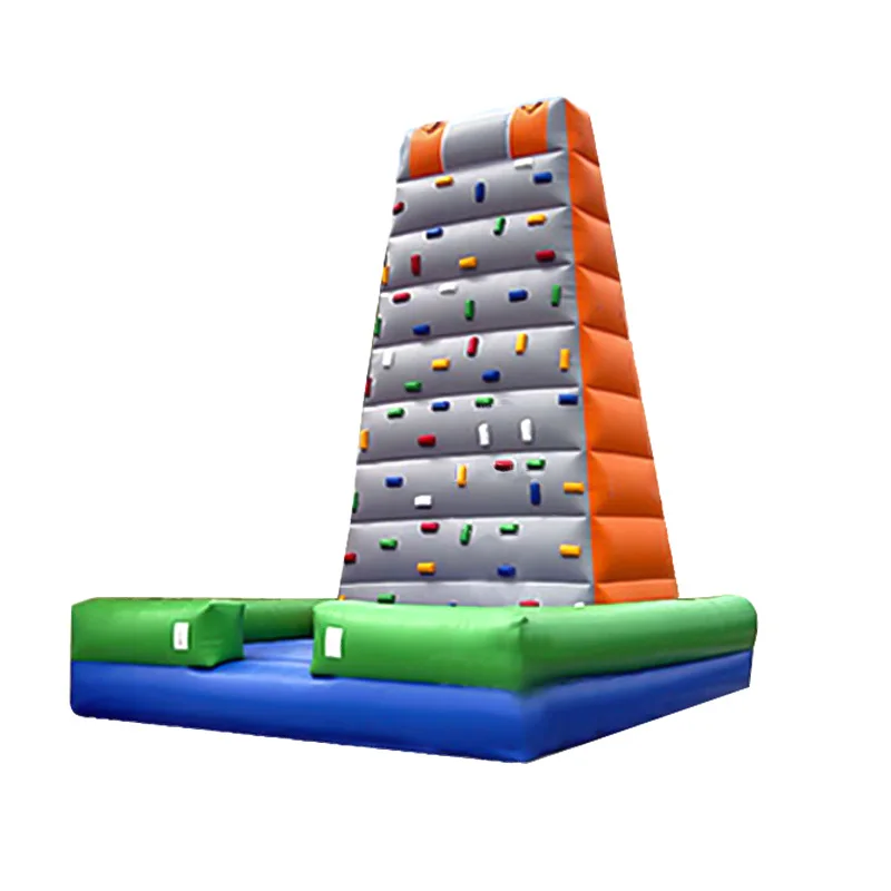 High Quality Custom Pvc New Mountain Challenge Game Tower Combo Rock Inflatable Climbing Wall