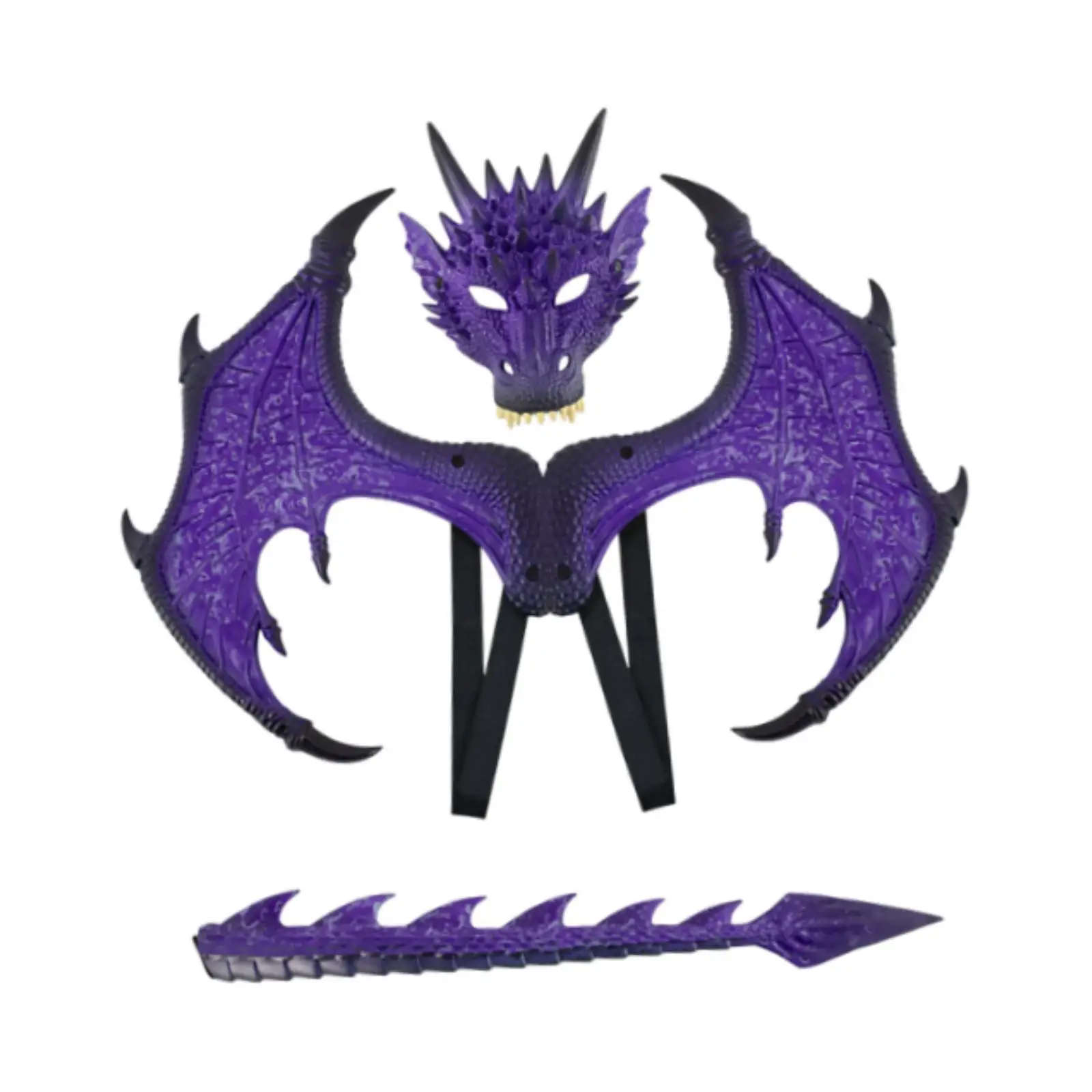 

Kids Dragon Costume Cosplay Dinosaur Wings Tail Mask for Fancy Dress, Nightclub