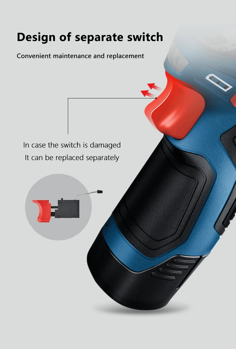 BOSCH Electric drill driver GSR 12V-35 Cordless Compact Drills Drivers Screwdriver 12V Lithium Power Tools Brushless GSR12V35