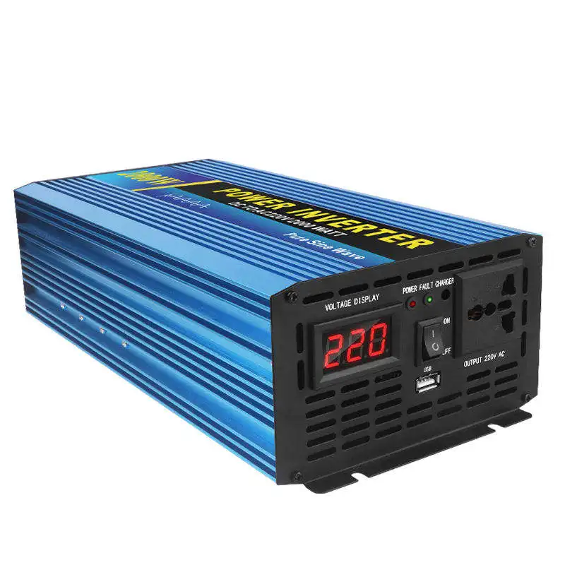 Automotive emergency power supply inverter DC12V 24V to 110V 220V pure sinusoidal 2000W automotive 