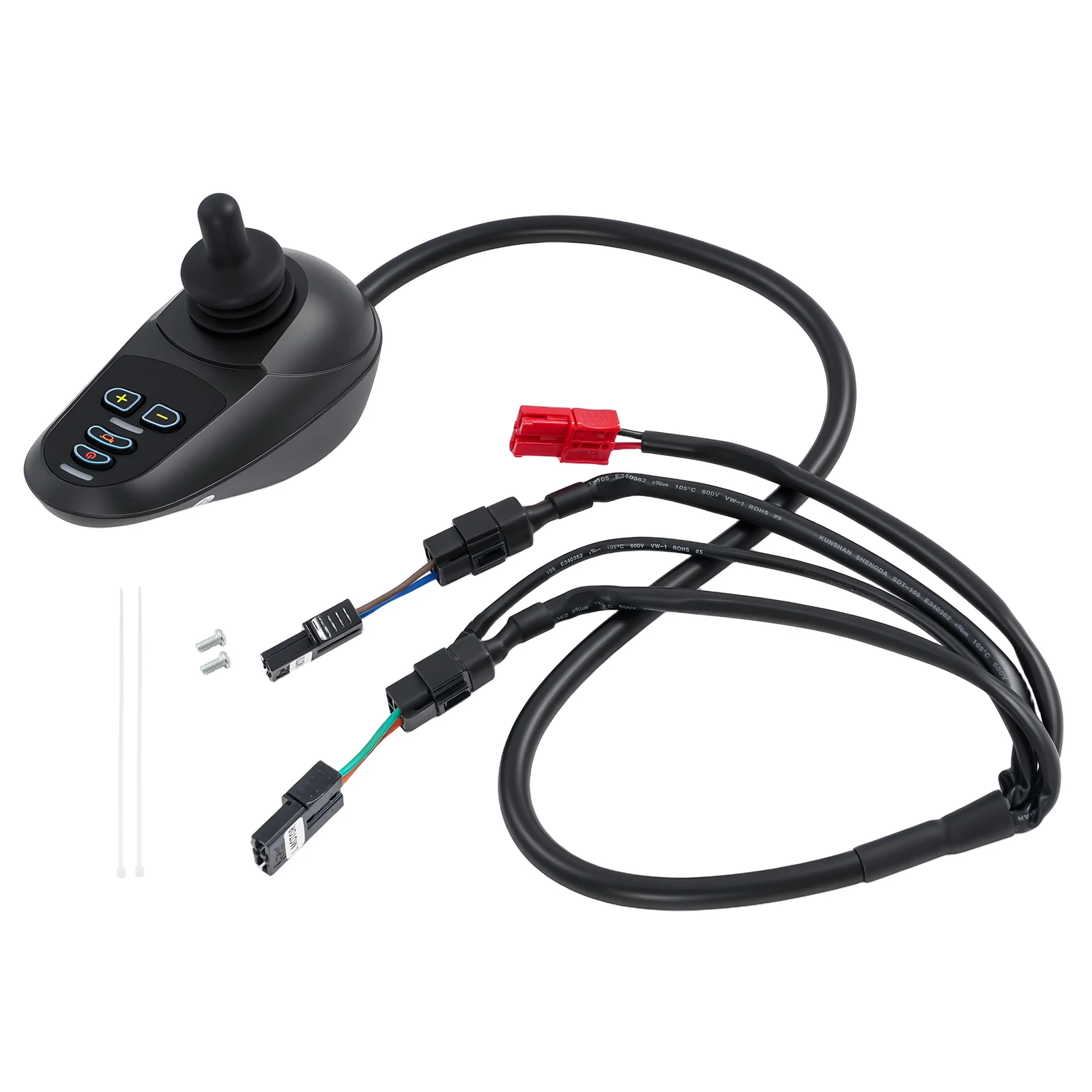 

Джойстик-контроллер для электрической инвалидной коляски 360 ° Всенаправленный джойстик профессиональный, 5-скоростной контроллер для электрической инвалидной коляски