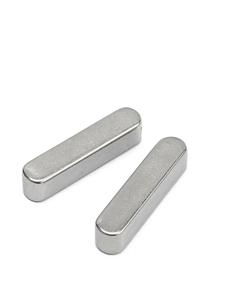 A2 304 Stainless Steel Parallel Key 2-20pcs M3 to M12 Square Rectangular Flat Drive Bar Key Industrial Mechanical Fitting Parts