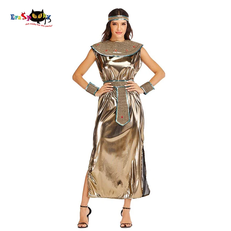 Eraspooky antigua diosa Sexy vestido de Cleopatra egipcia reina egipcia traje de Cosplay mujeres Halloween carnaval fiesta Purim vestir