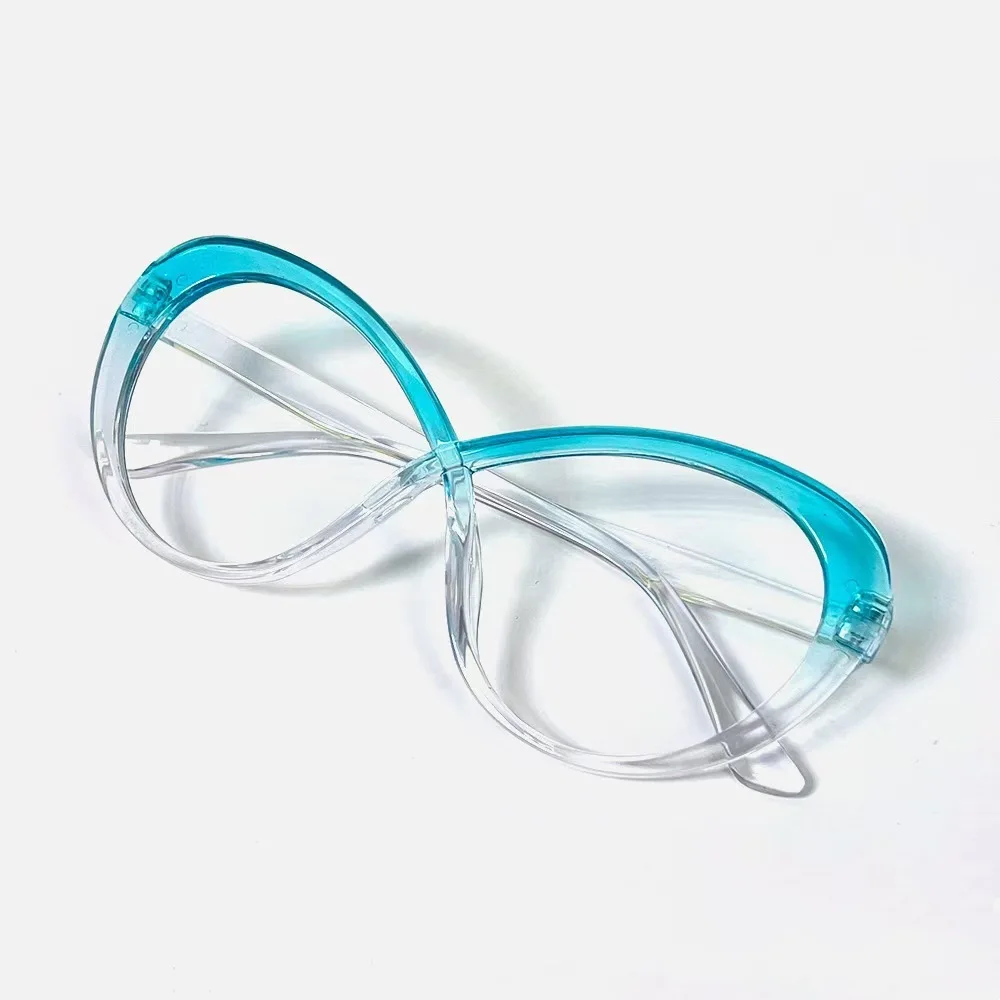 Cat-Eye-PC-Brillenfassungen, einfache Brillen für Damen und Herren, runde Brillen, optische Brillen mit Gläsern
