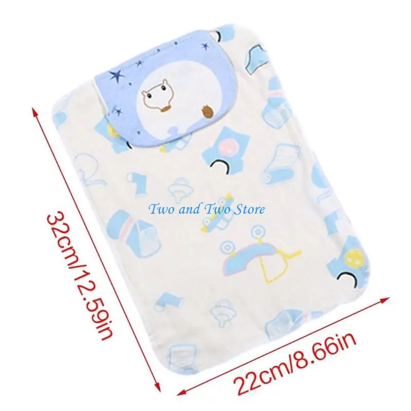 HX6F モスリンベビータオルナチュラルコットン幼児バス漫画タオルフェイスクロス