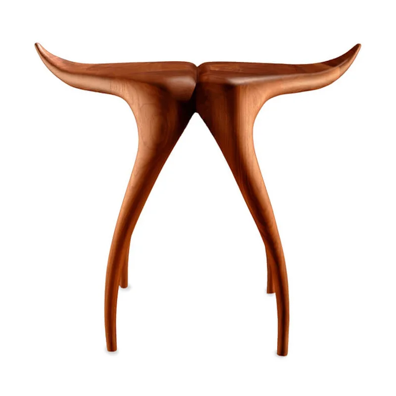 

New Chinese-style solid wood side table, simple retro side table, hotel creative leisure