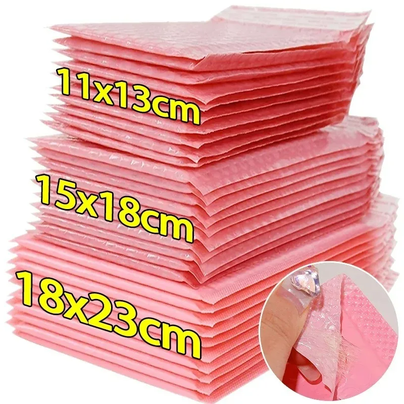 1/100Pcs Bubble Mailers Padded Envelopes Bulk Bubble Lined Wrap Polymailer Bag for Shipping Packaging Maile Self Seal Wholesale