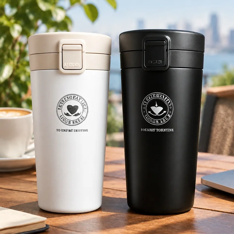 Double-Walled Stainless Steel Thermal Bottle 380/510ML Insulated Coffee Cup for Outdoor Activities, Maintains Temperature