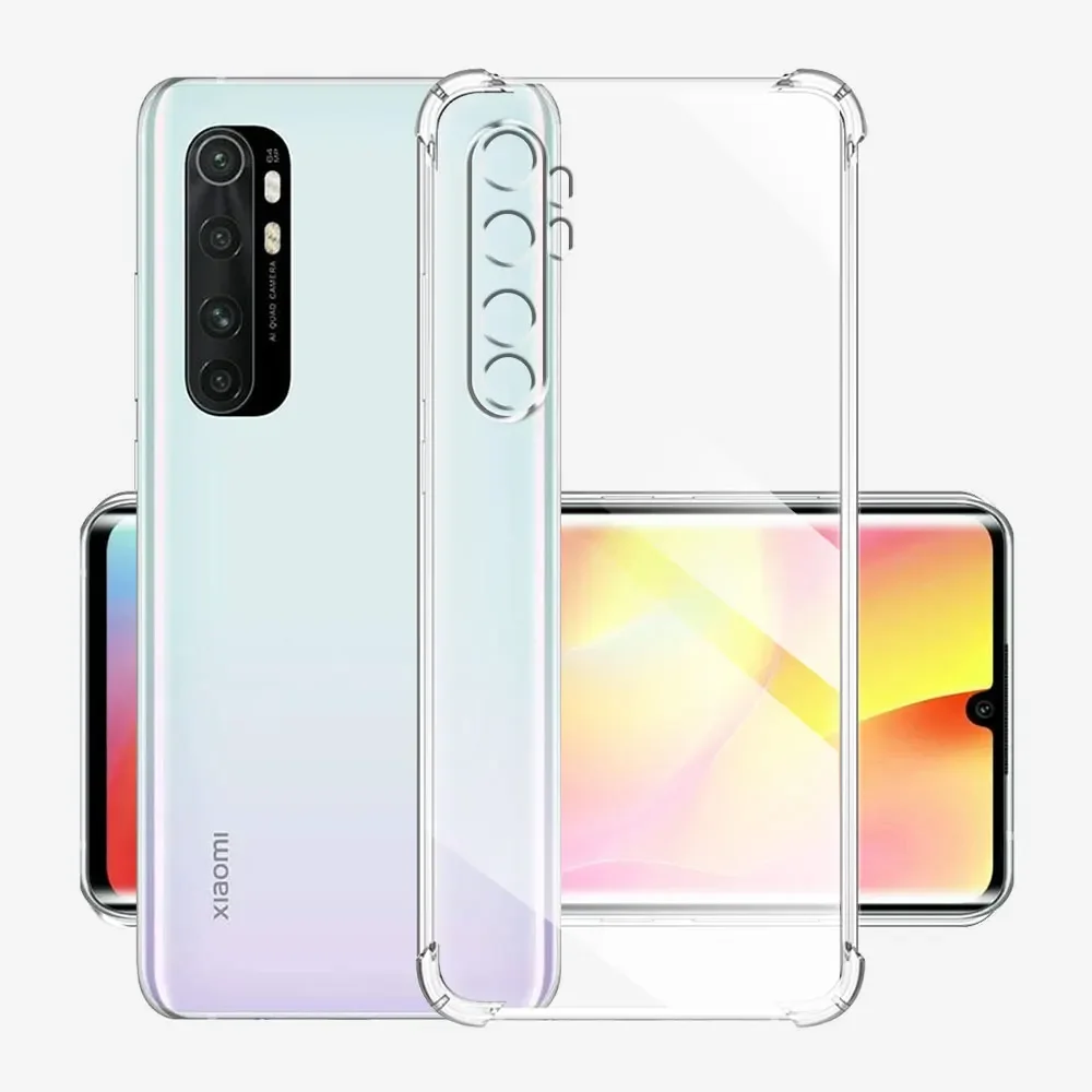 Shockproof Case For Xiaomi Note 10 Lite Soft Silicone Transparent Case For Xiaomi Note10 Lite Clear Cover Note10Lite Funda Coque