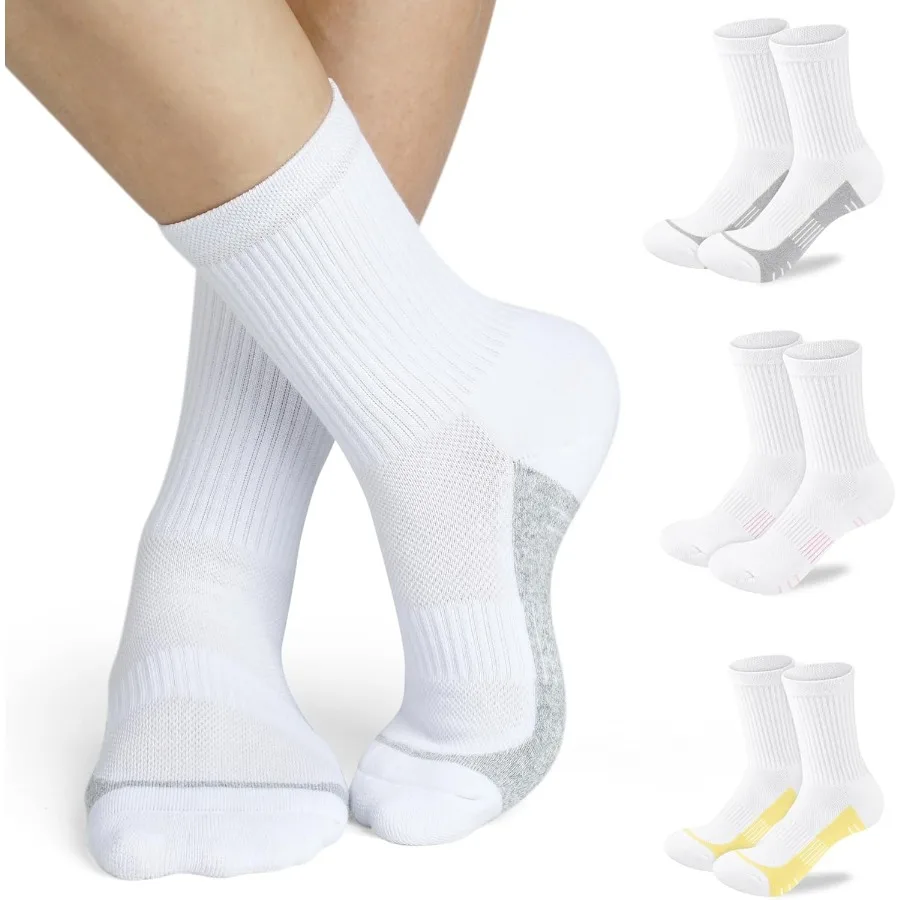 

Crew Socks Women Athletic Hiking Running Cushioned Compression Socks for Enhanced Support and Comfort During Outdoor Adventures