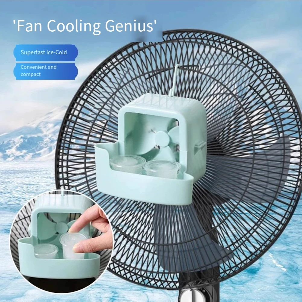 Heat Wave Relief Ice Cooler Accessory Compact Cooling Accessory Kit Multifunctional Fan Compact Size Easy Installation