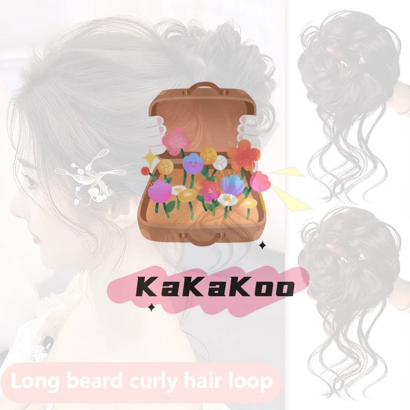 

Women's Synthetic Curly Bun Messy Claw Chignon Clip Elastic Hair Scrunchies Donut Updo Hair Pieces Hair Accessories