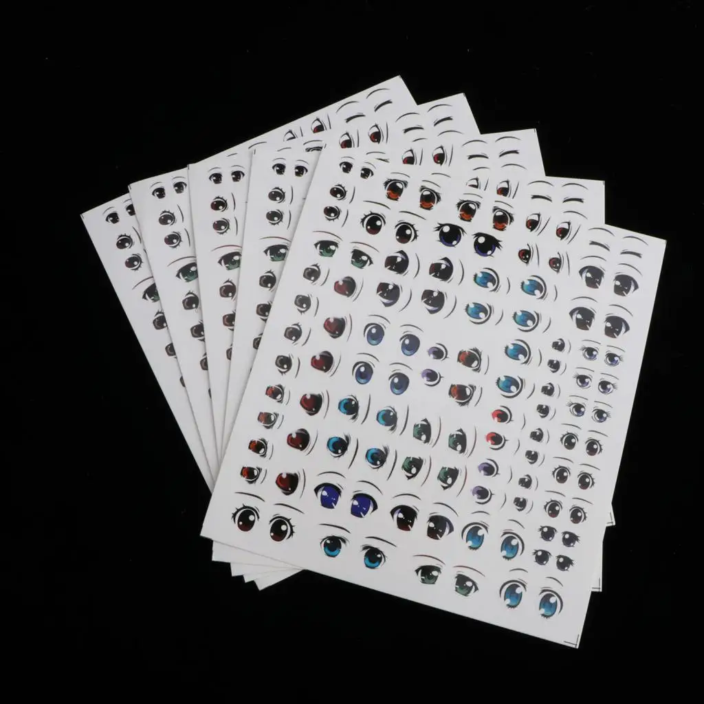 5X Cartoon Self Adhesive Doll Eyes for DIY Scrapbooking Crafts