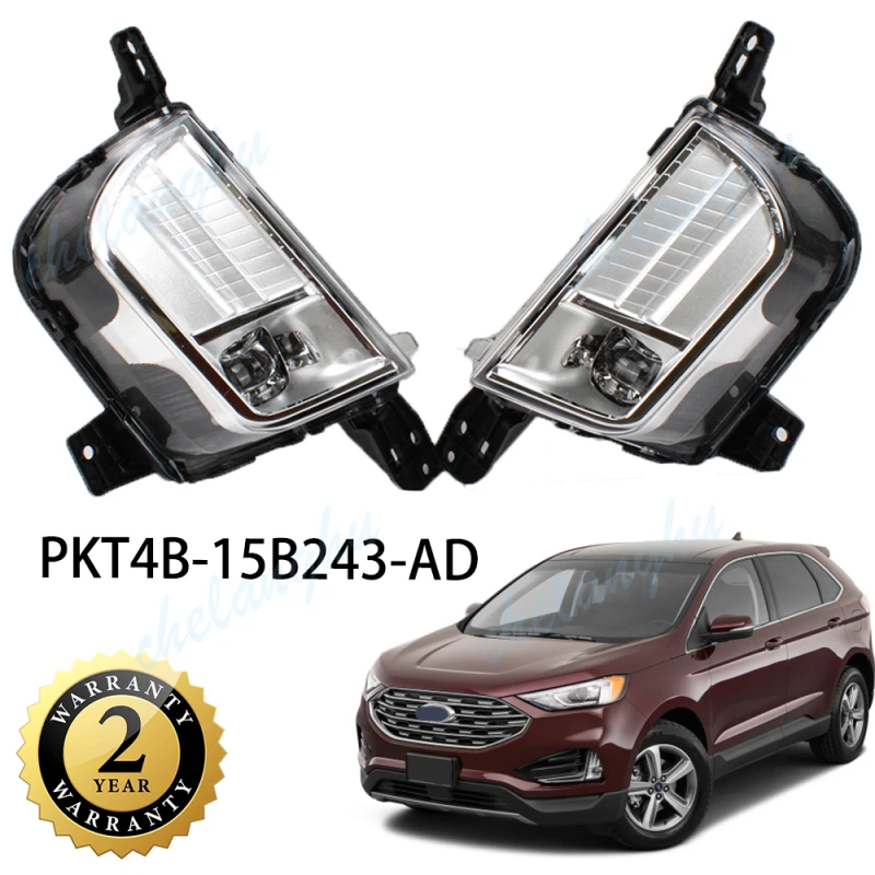 

LED Front Bumper Fog Lamp For Ford Edge 2019 2020 2021 2022 Fog Light Car Accessories PKT4B-15B242-AD PKT4B-15B243-AD