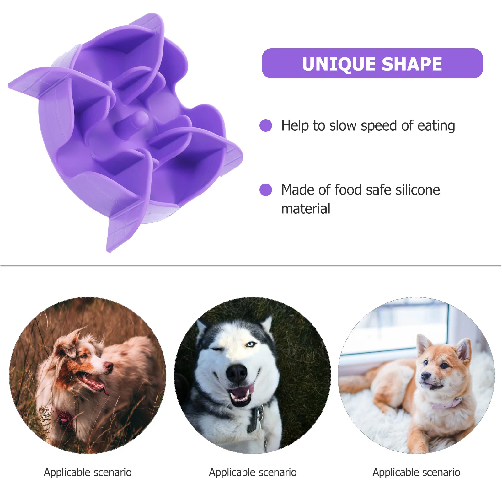 

Slow Feeder Dog Bowl Large Breed Puppy Cat Food Accessories Household Insert Pet Supplies Non Slip Suction Cup Silicon Digestion