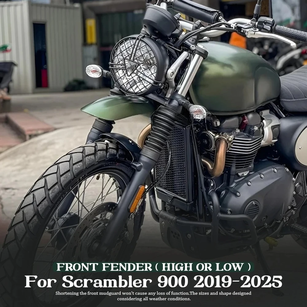 Motorcycle For Scrambler 900 SCRAMBLER900 High Or Low Front Fender Mudguard Mudflap Wheel Splash Guard Cover Protector 2019-2025