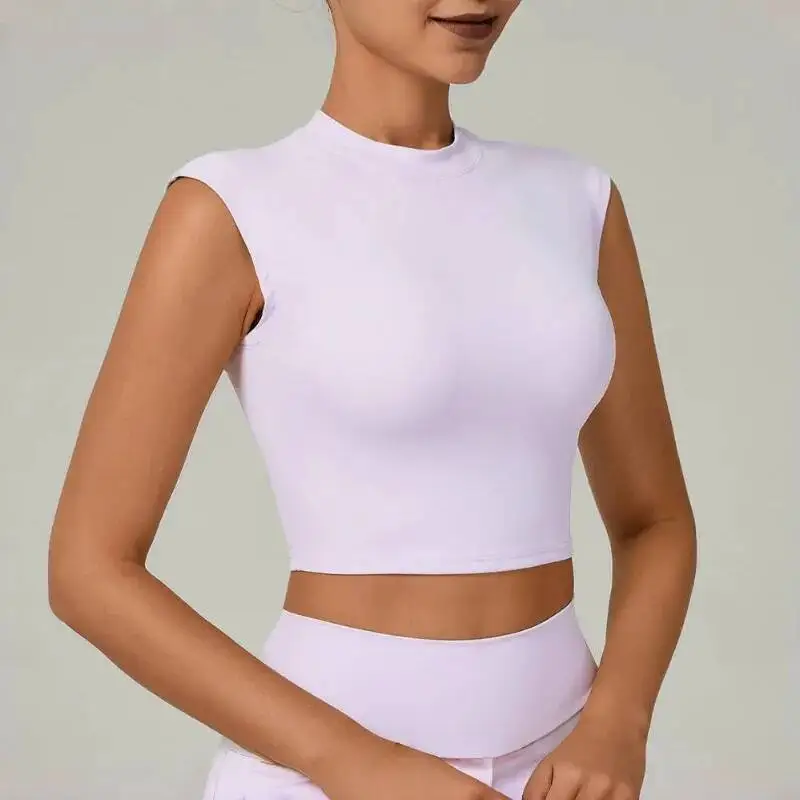

Women S Top Tight Fitting Quick Drying Small Fly Yoga Short Sleeves Outdoor Sports Running Casual Fiess Clothes