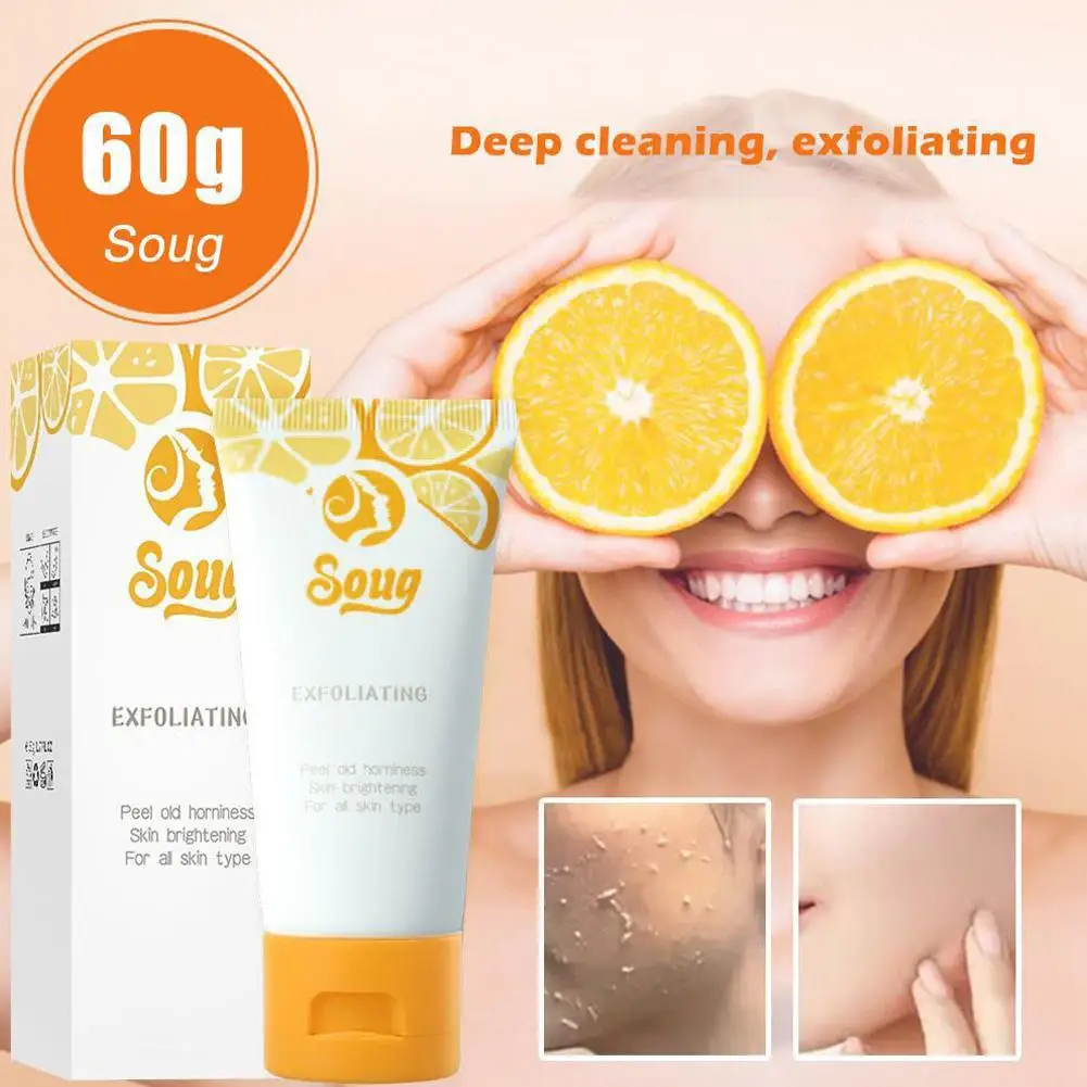 Orange Body Milk Scrub Exfoliating Gel Facial Whitening Body Facial Abrasive Skin Cleansing care Moisturizing Beauty Girls