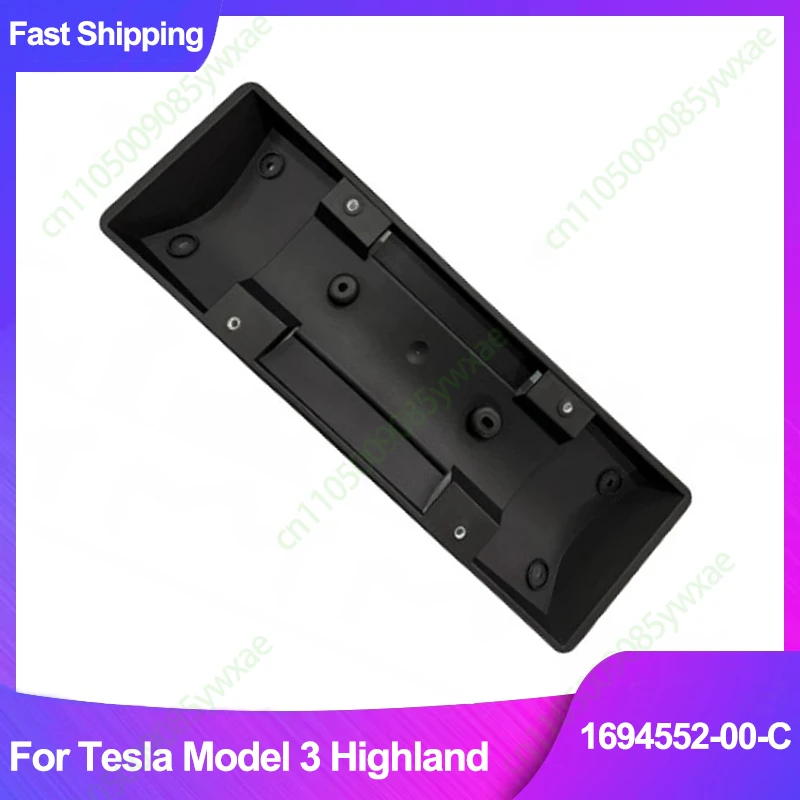 European 1694552-00-C For Tesla Model 3 Highland 2024-2026 Front License Plate Frame Lice Holder Bracket Decoration Replacement